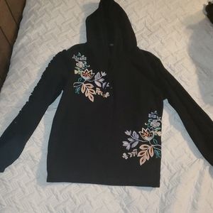 Hannah floral black hoody